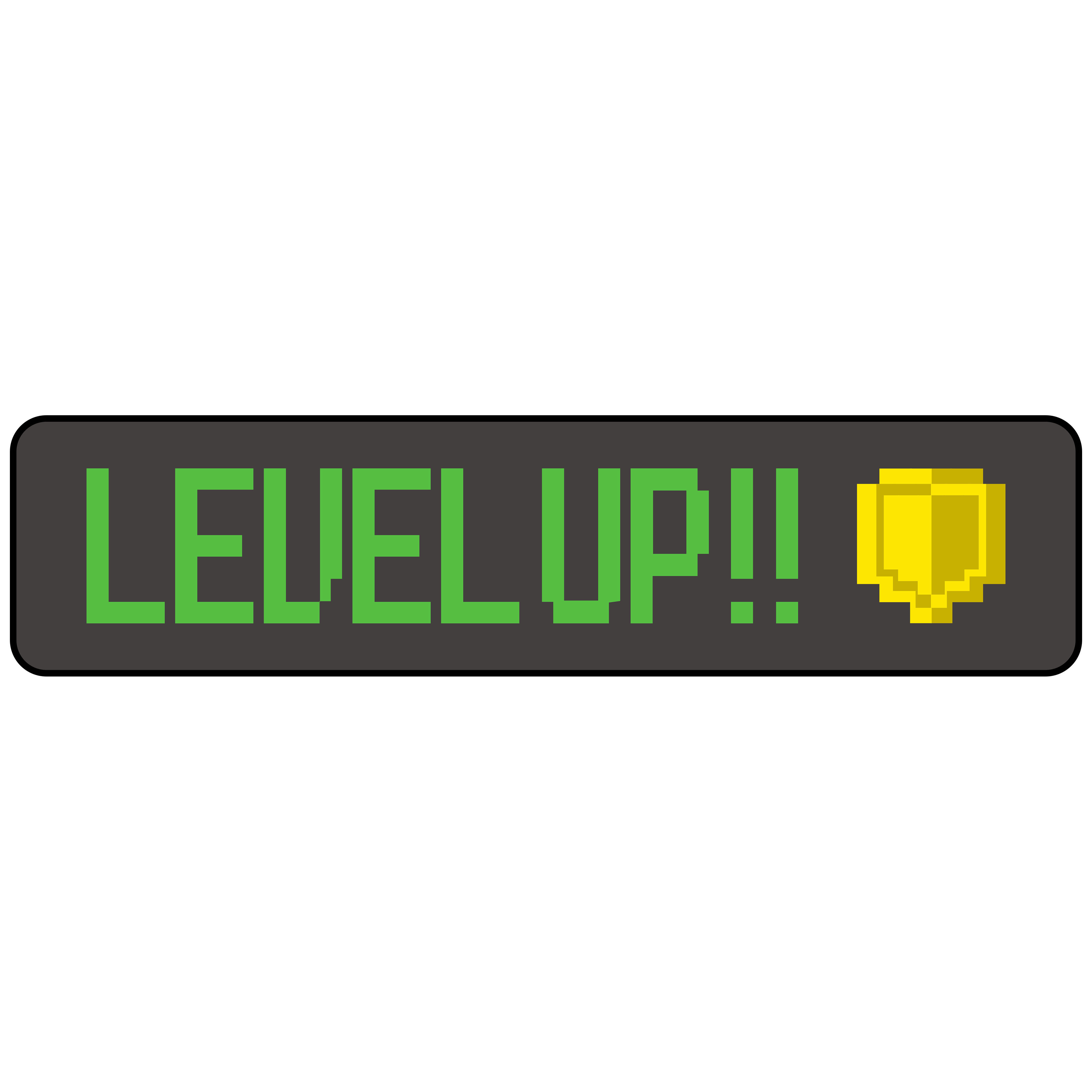Level Up!! Cloth Sticker