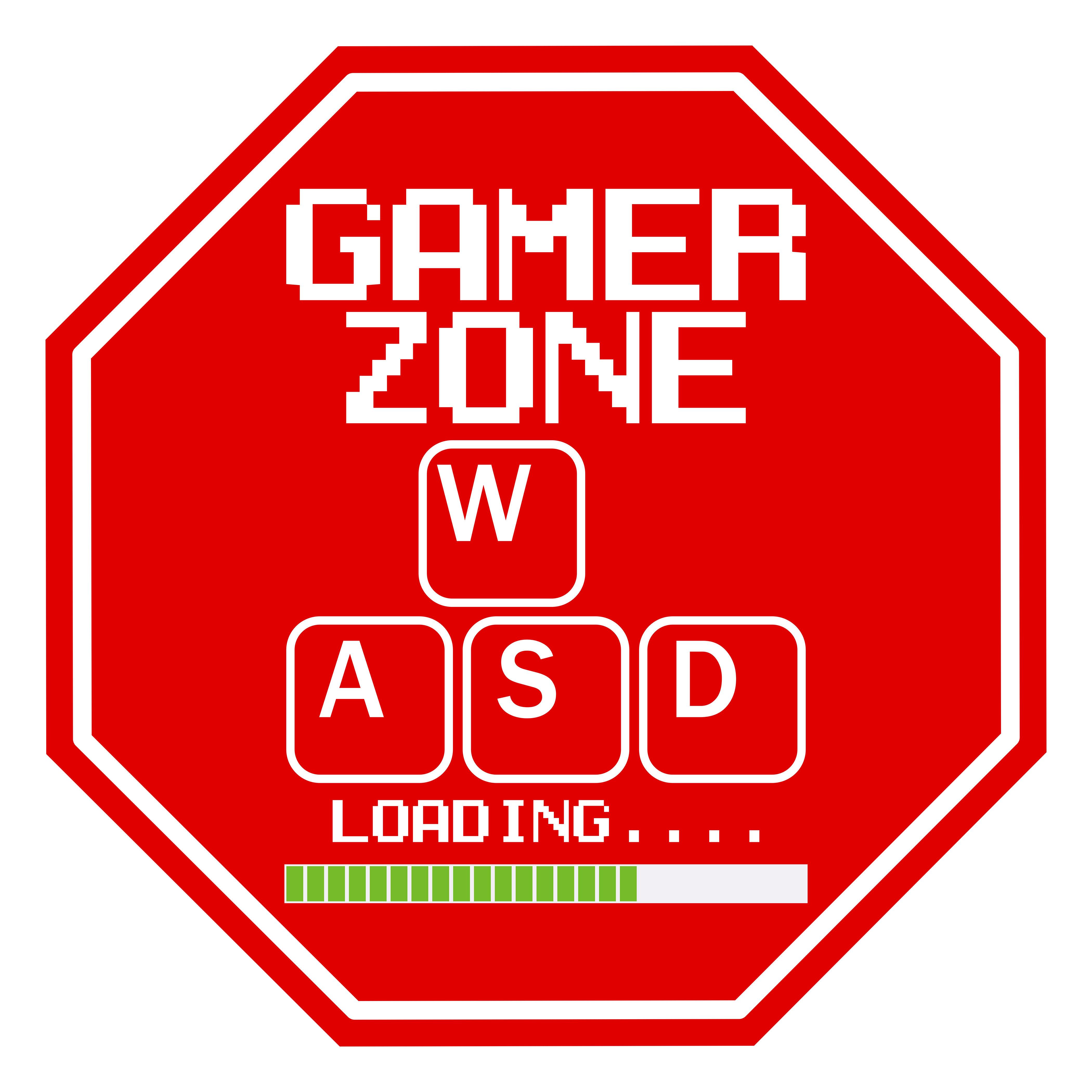 Gamer Zone Cloth Sticker
