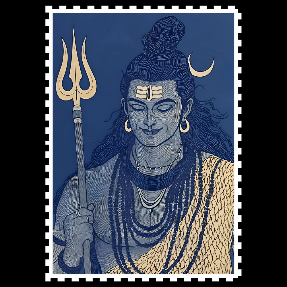 Shiva Stamp Cloth Sticker