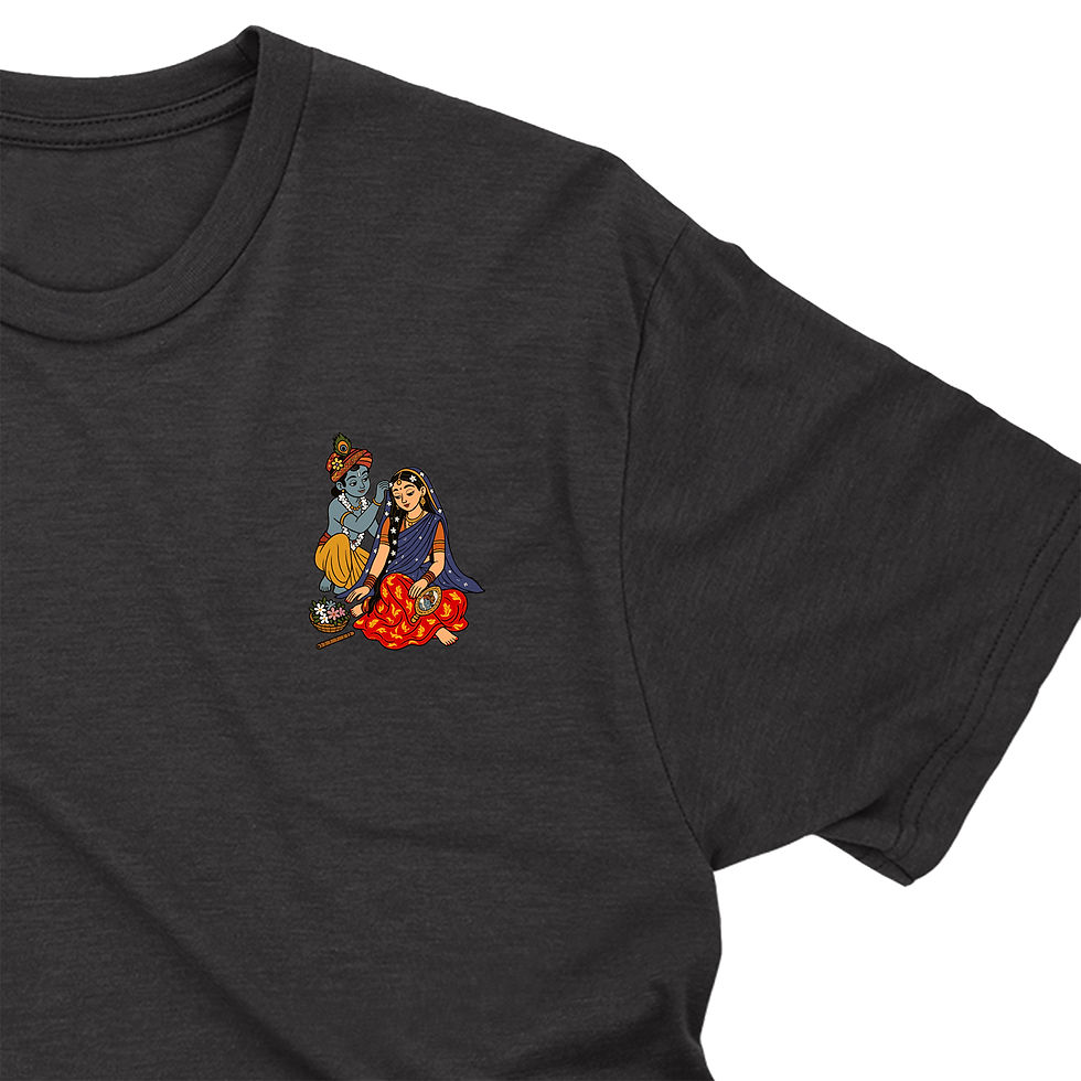 Thumbnail: Radha Krishna Cloth Sticker