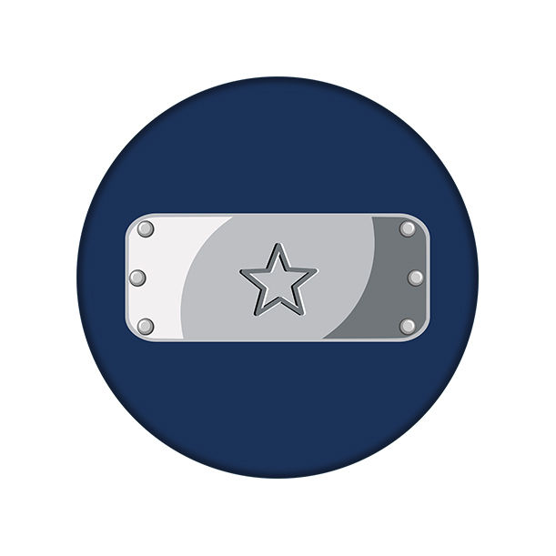 Star Village Headband Logo Cloth Sticker