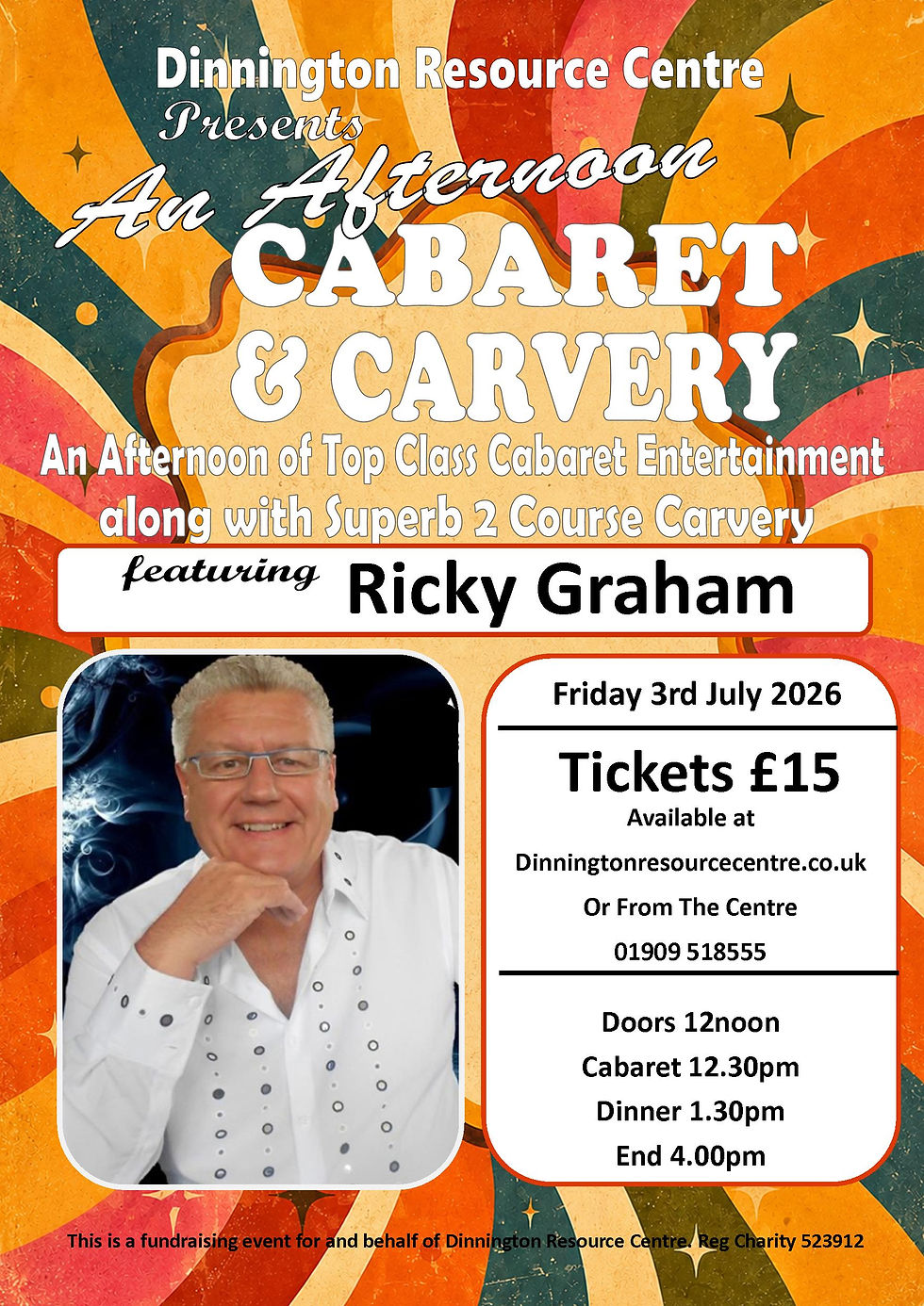 Afternoon Cabaret & Carvery featuring Ricky Graham