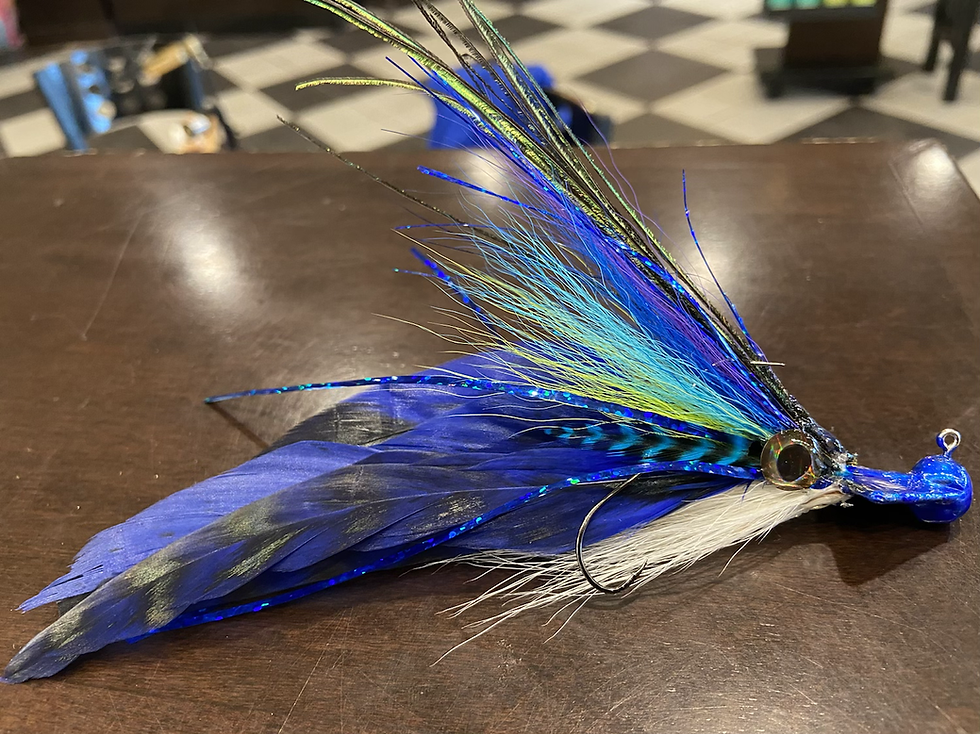 Thumbnail: B2 Bomber Jig - Bucktail Deceiver - BLUEBACK HERRING - LIMITED RELEASE  