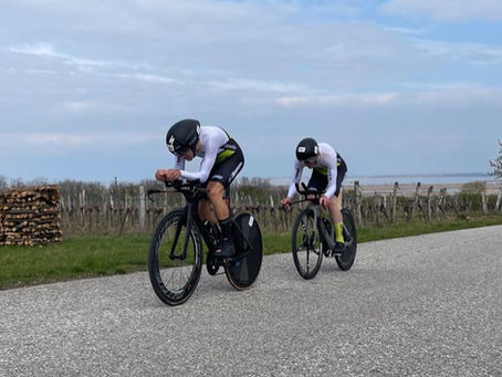 Silber bei ÖM Paarzeitfahren in Mörbisch