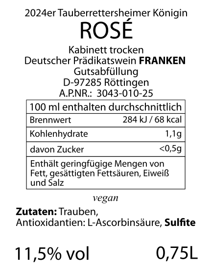 Miniaturbild: 2024er Schwarzriesling & Spätburgunder Rosé Kabinett trocken