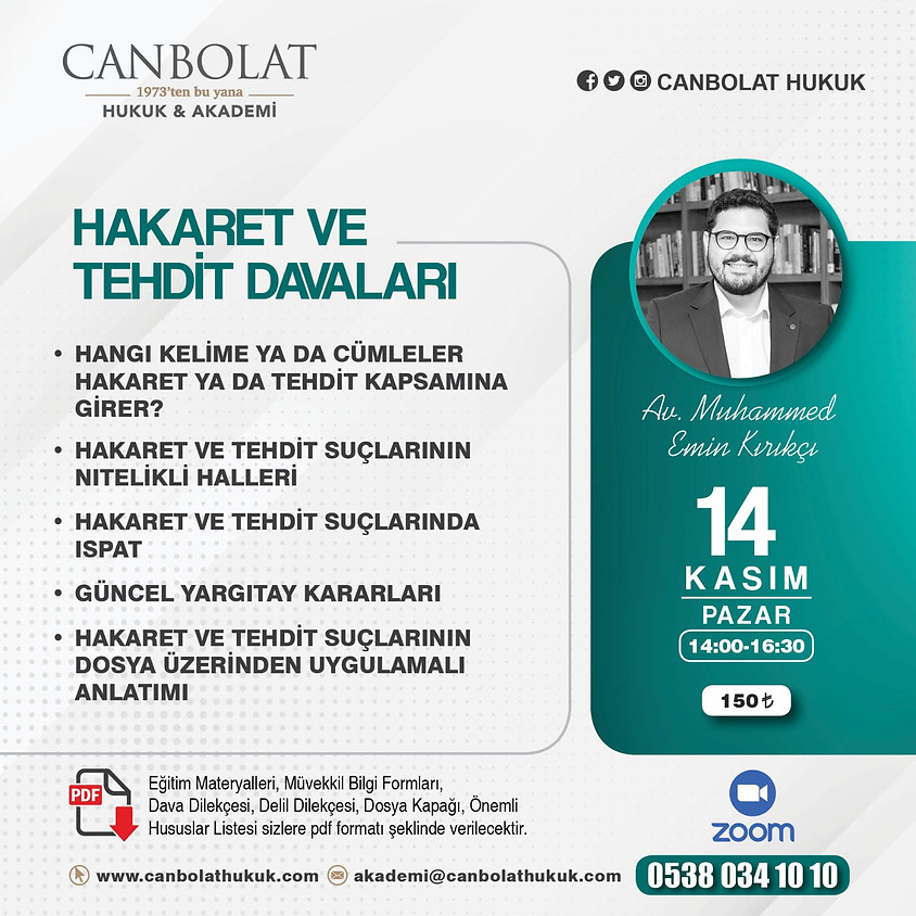 HAKARET VE TEHDİT DAVALARI EĞİTİMİ