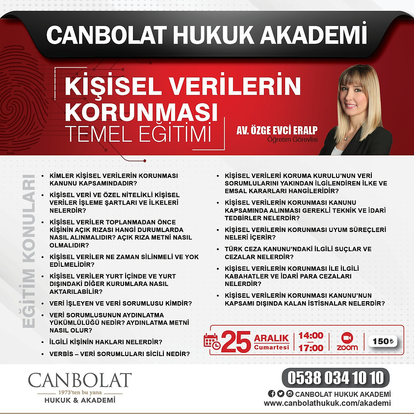 KİŞİSEL VERİLERİN KORUNMASI TEMEL EĞİTİMİ