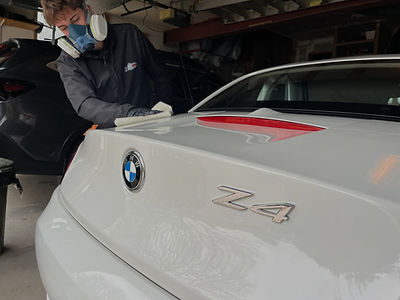 Mobile Detailer installing ceramic coating