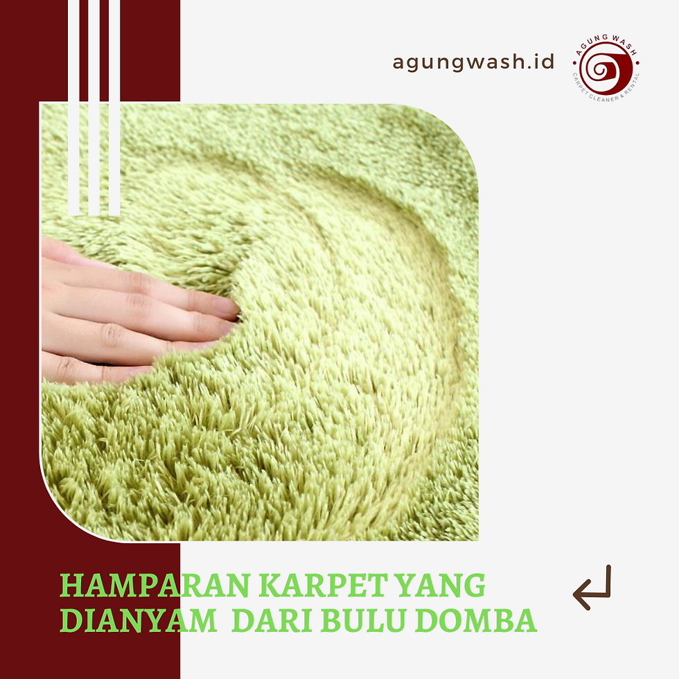 Hamparan Karpet yang dianyam dari Bulu Domba