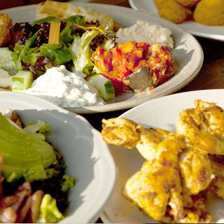 Arranged Food and Objects