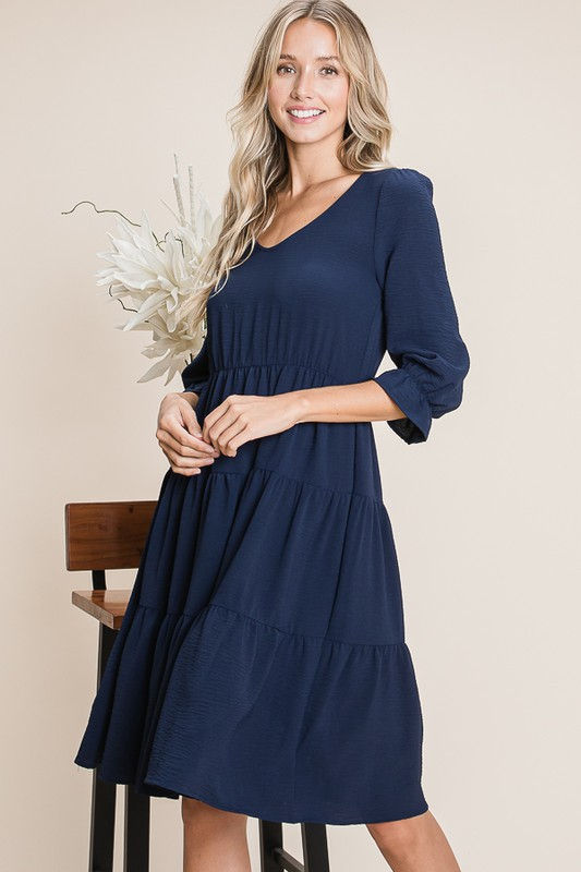 Thumbnail: ALL SEASON MIDI TUNIC/DRESS IN NAVY