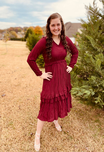 TIERED MAXI IN BURGUNDY | and Gold TIERED MAXI IN BURGUNDY | and Gold