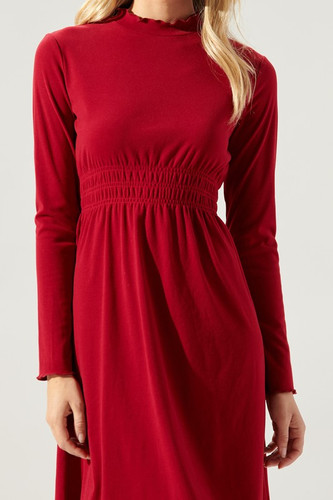 open lace back dress Strawberry Red Smocked Dress  Allie and Me Boutique