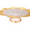 Thumbnail: WAVY CAKE STAND WITH GOLD EDGE, 8"