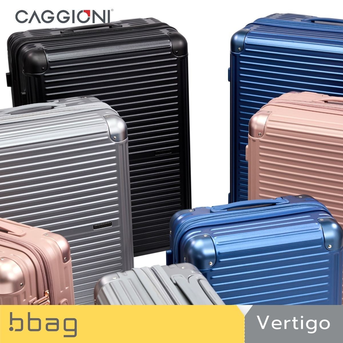 CAGGIONI กระเป๋าเดินทาง รุ่น Vertigo (N19081) วัสดุ PC ยืดหยุ่น ซิปกันขโมย