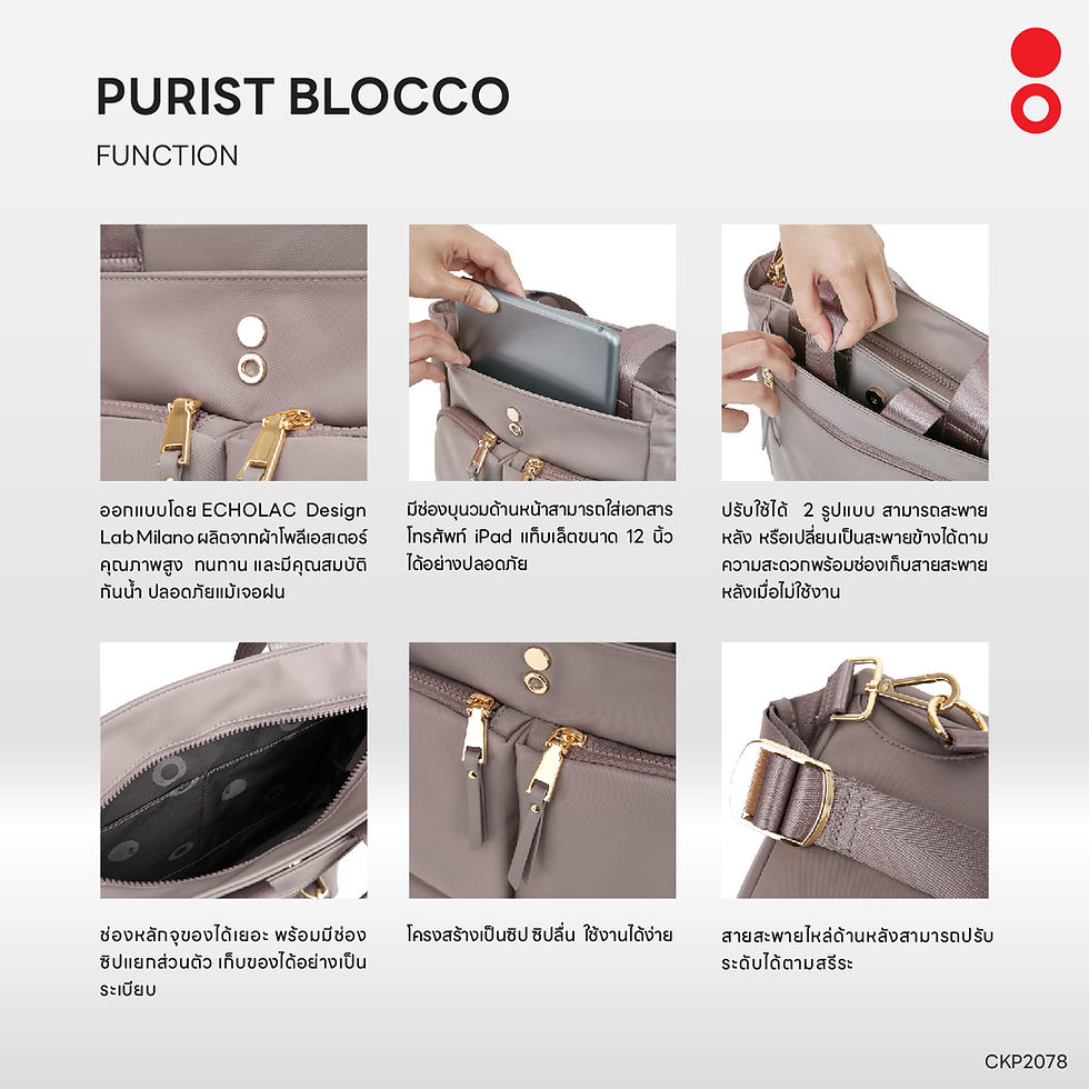 ภาพขนาดย่อ: Echolac Purist Blcco CKP2078 Backpack