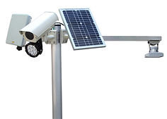 Solar Panel powering security camera