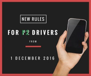 New Law Alert: New Rules For Mobile Phone for P2 Drivers