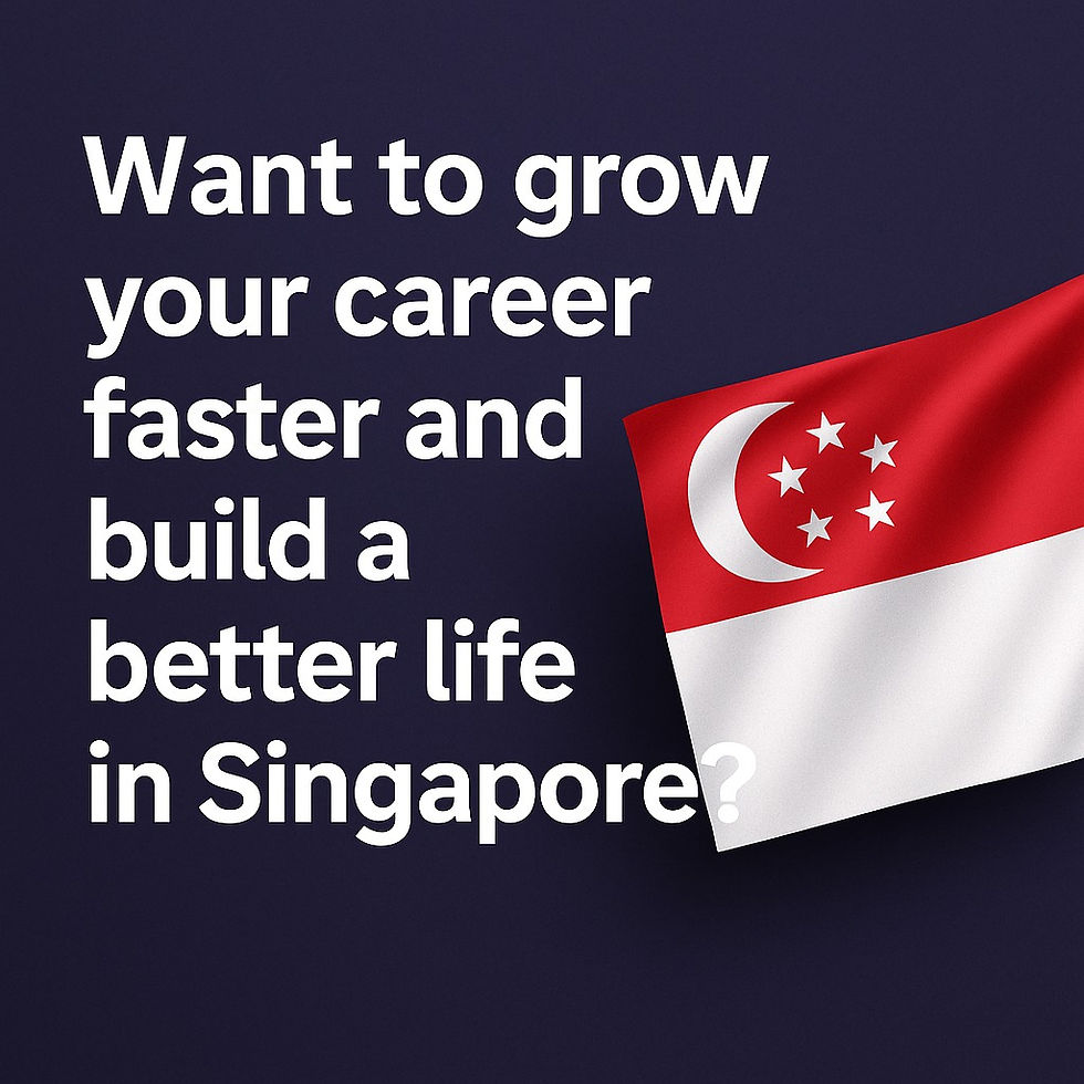 စင်ကာပူမှာ အလုပ်အကိုင်တိုးတက်ပြီး ပိုကောင်းတဲ့ဘဝတစ်ခုတည်ဆောက်ချင်ပါသလား?