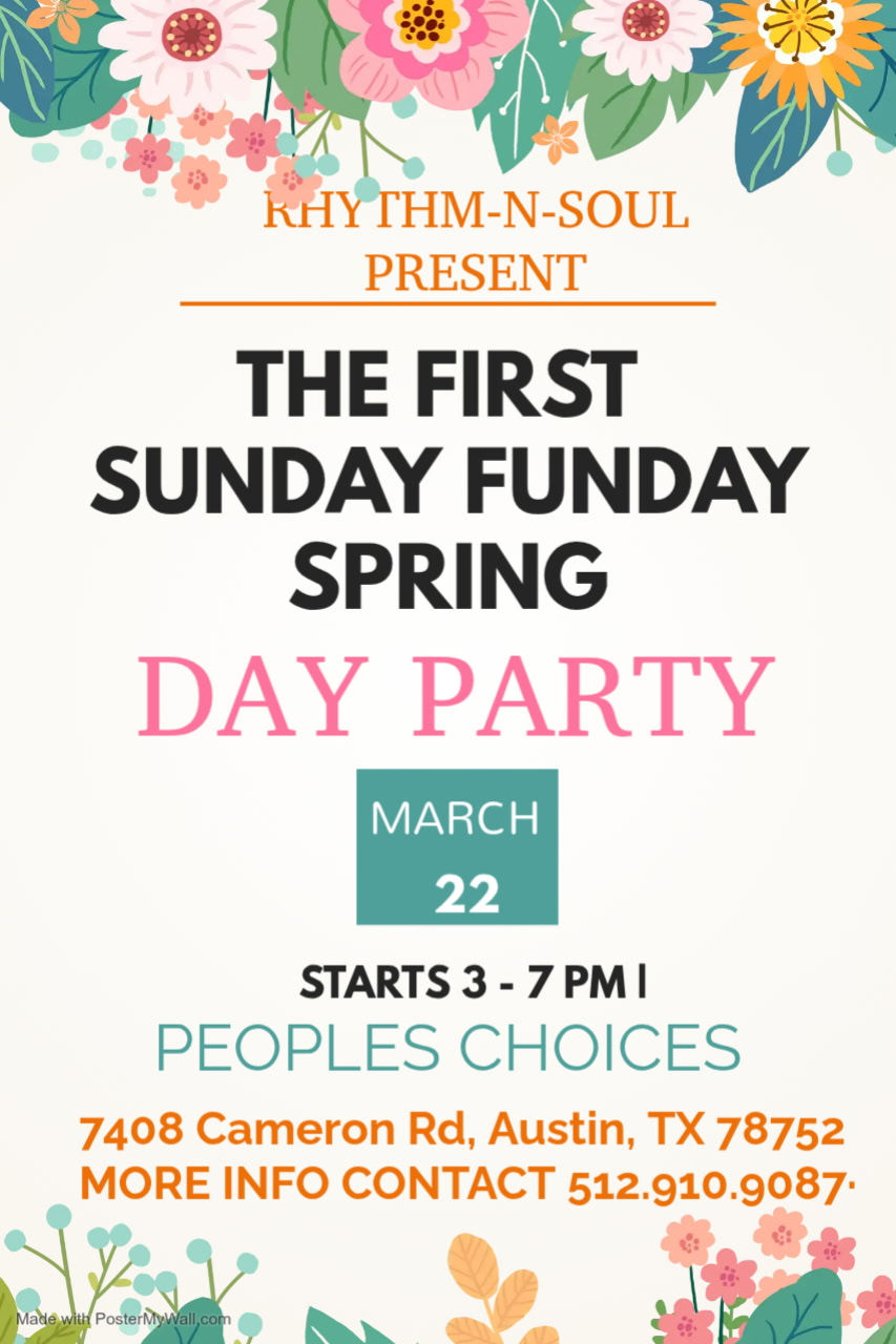 The first Sunday Funday Spring Day party.