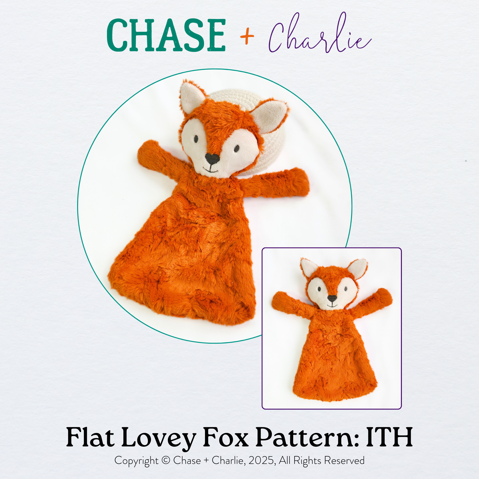Premium ITH Pattern: Flat Lovey Fox