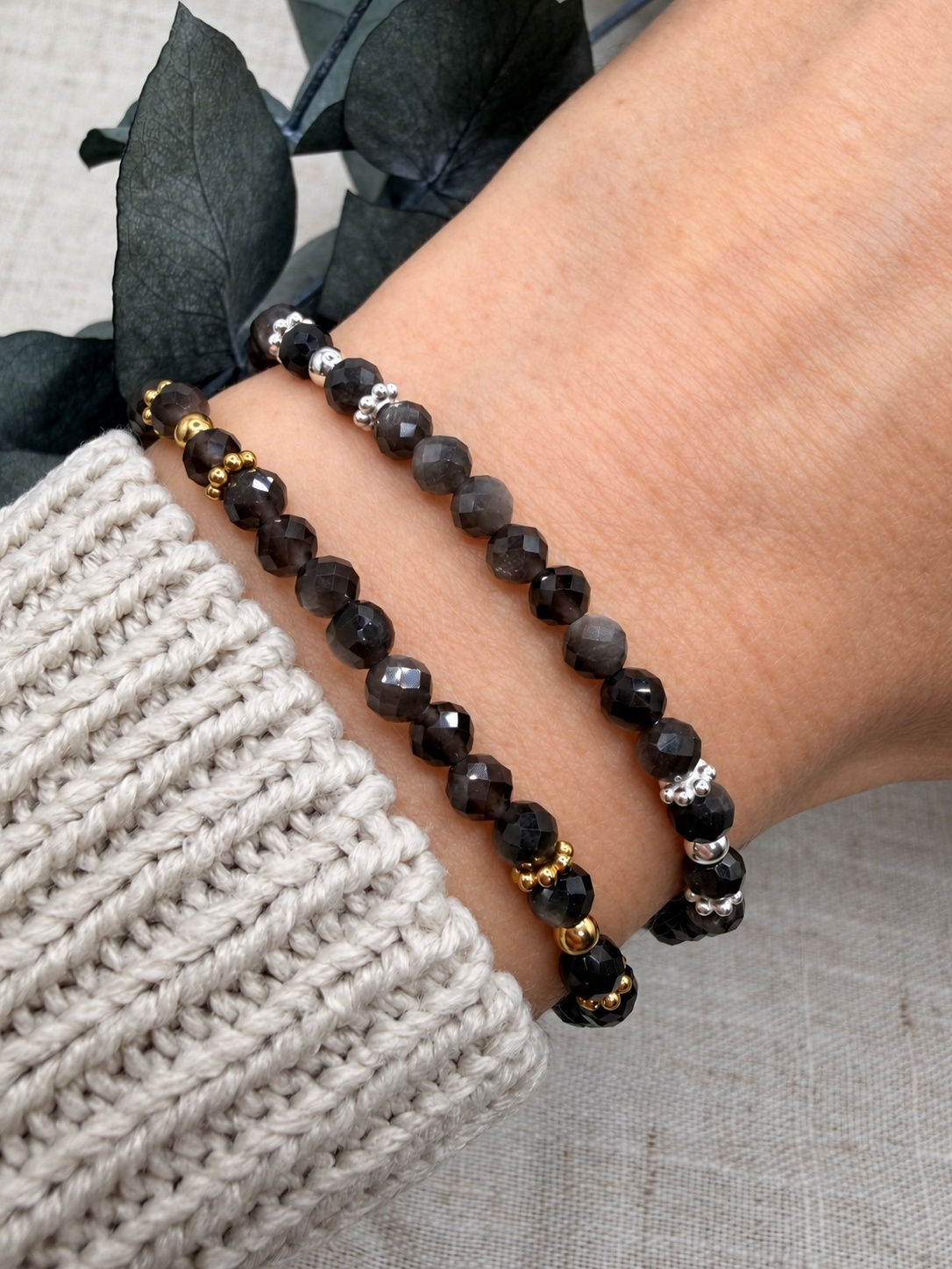Shadow - Echtstein-Armband