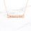 Thumbnail: Philippians 4:13 Necklace - Rose Gold Bar Necklace