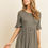 Thumbnail: Solid Cinch Waist Ruffle Dress