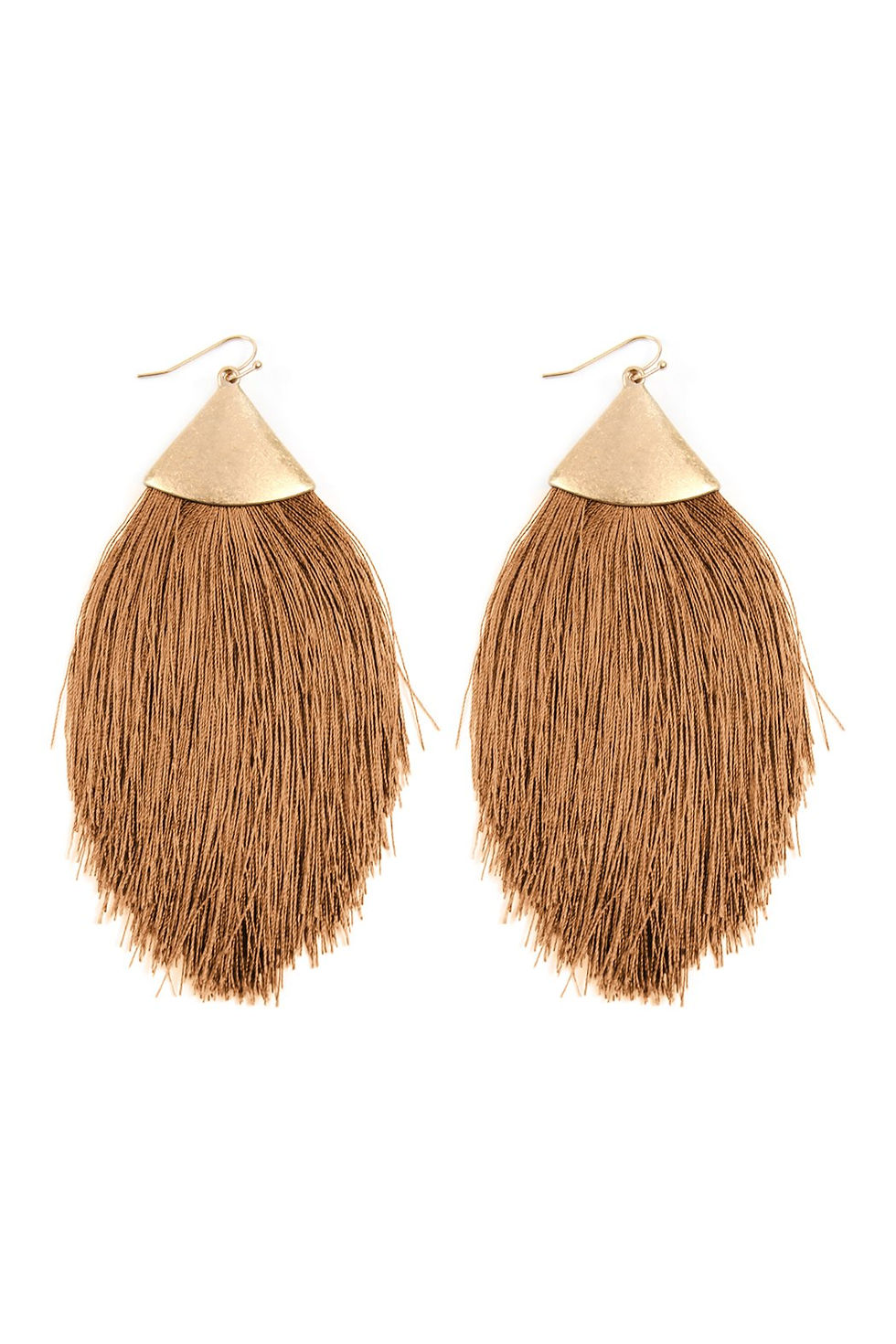 Thumbnail: Oversized Tassel Drop Earrings