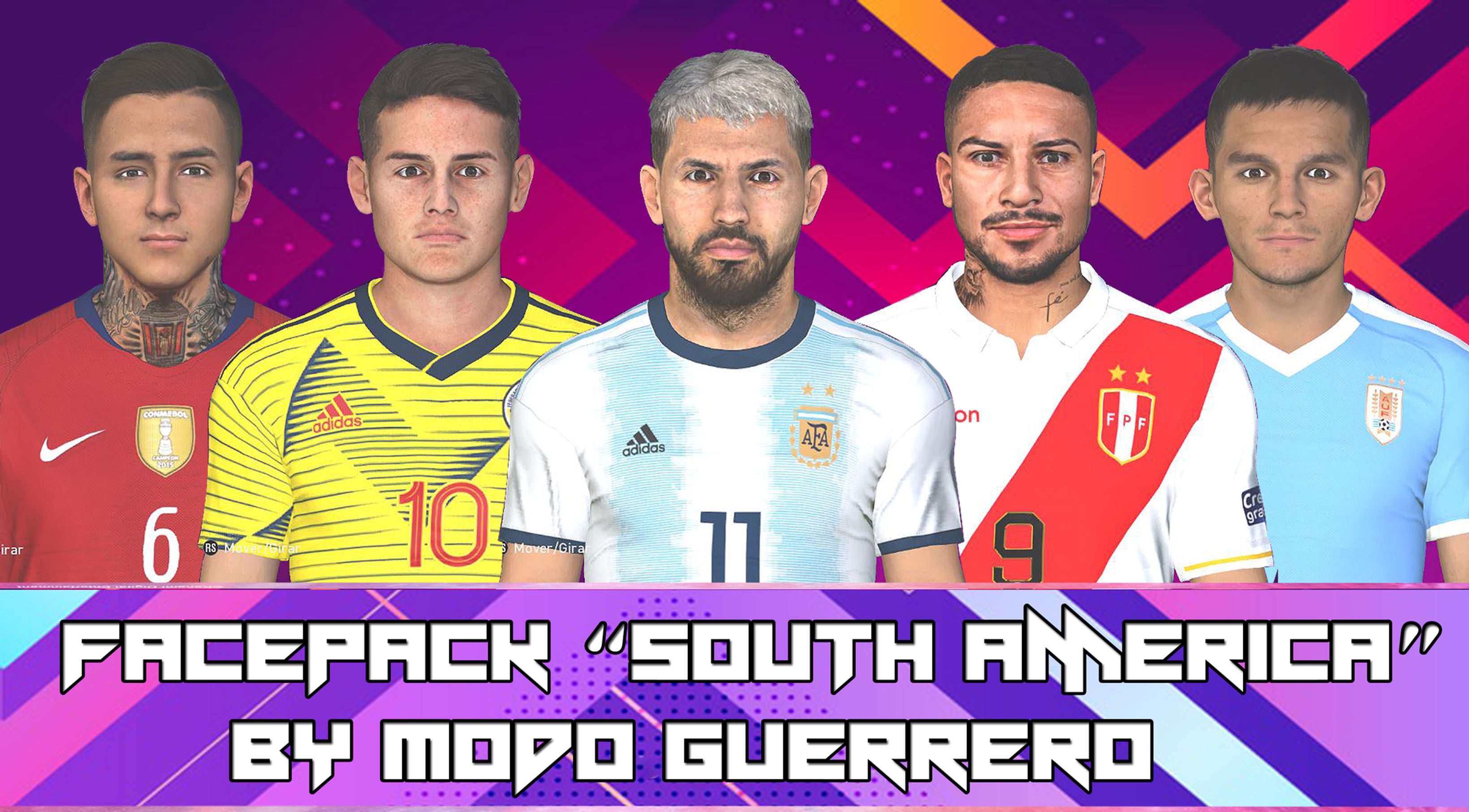 Facepack Sudamerica By Modo Guerrero