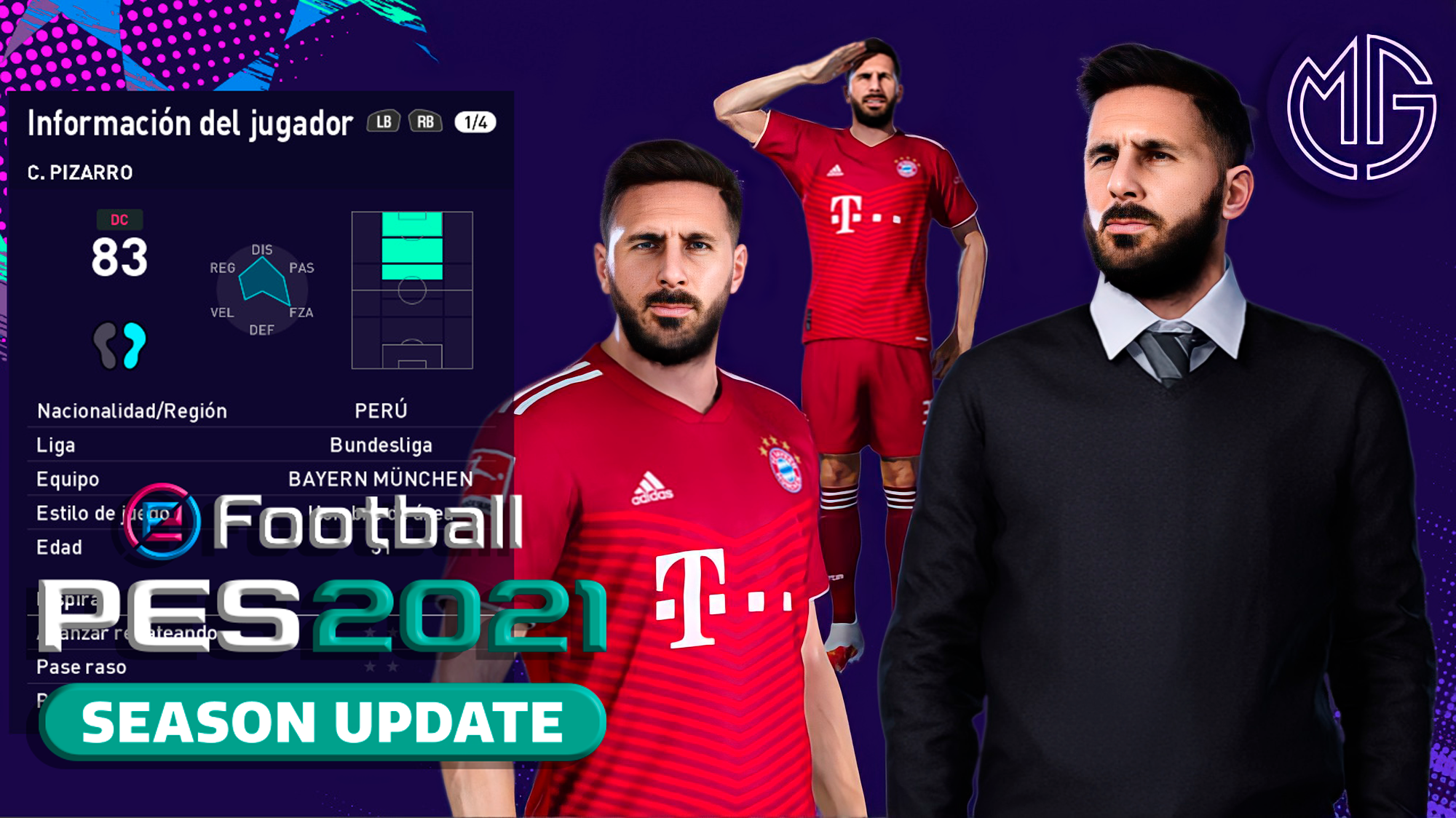 Face Claudio Pizarro Versión DefinitivaPlayer And Manager By Modo Guerrero