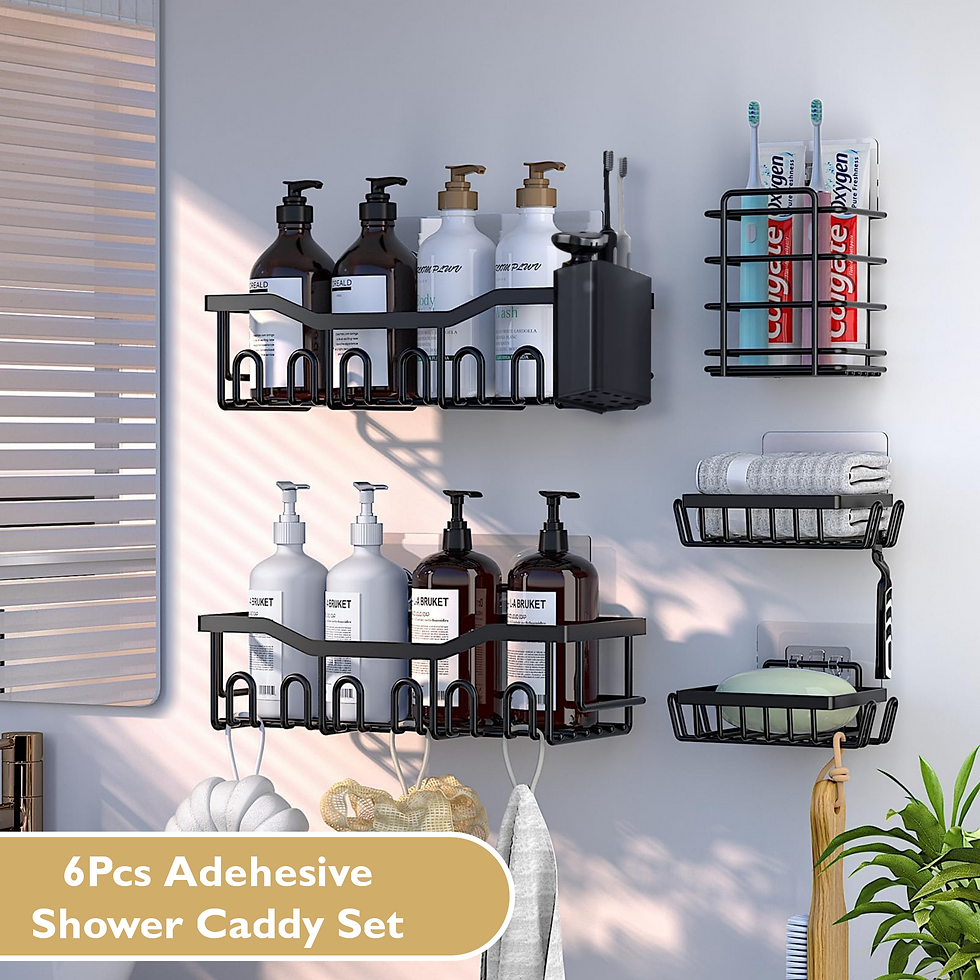 Thumbnail: Shower Caddy W/ Soap&Brush Holder - 5PCS