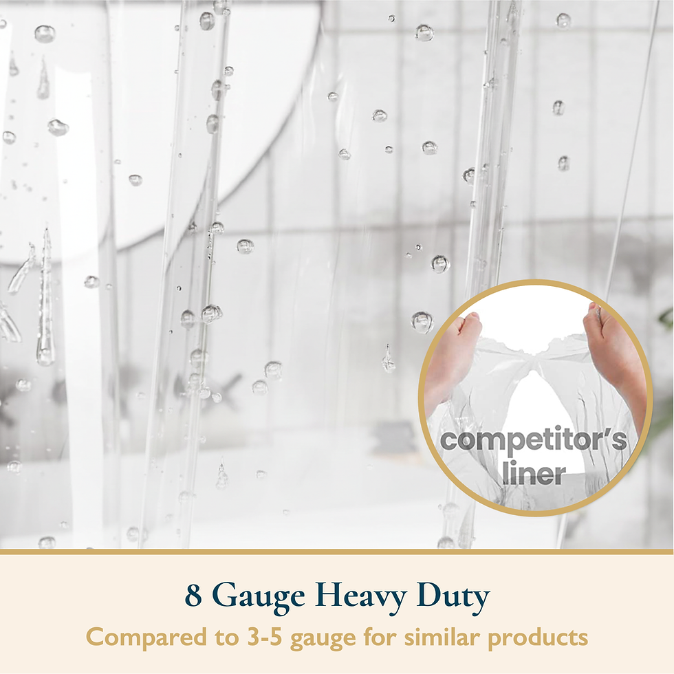 Thumbnail: 14-Piece Shower Curtain and Liner Set with 12 Hooks