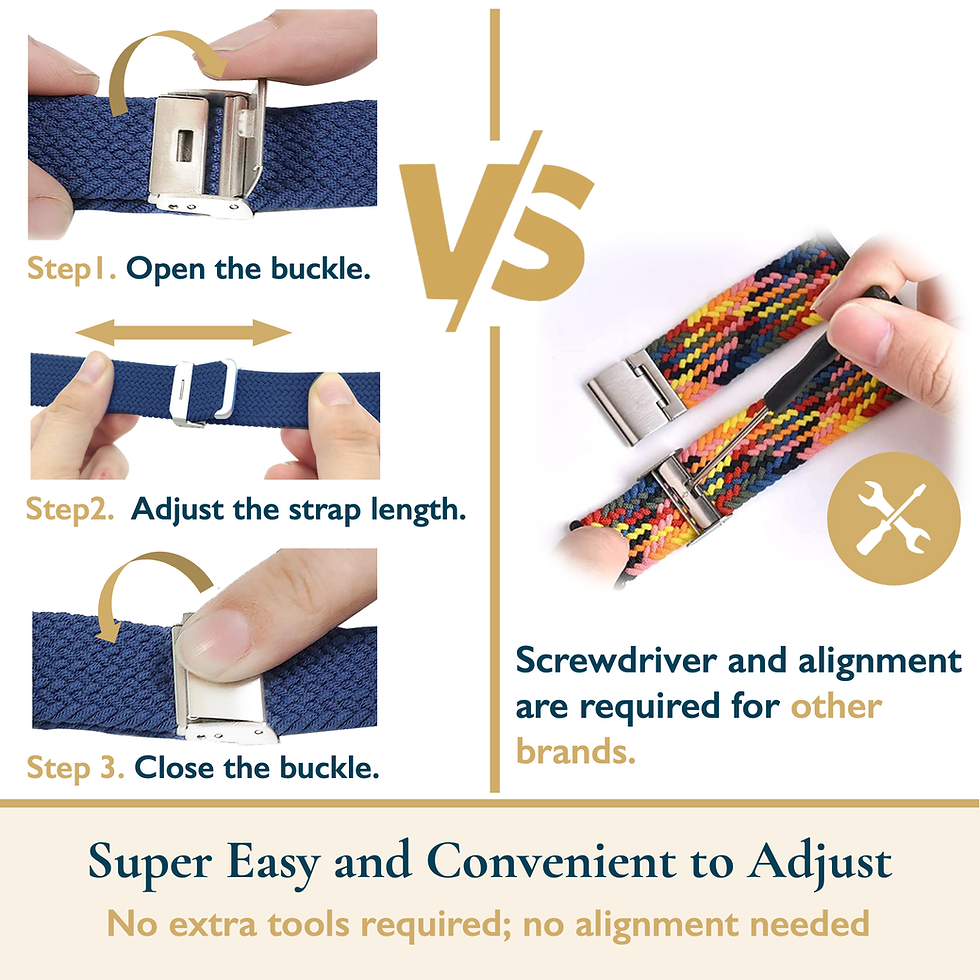 Thumbnail: Braided Apple Watch Band With Adjustable Buckle