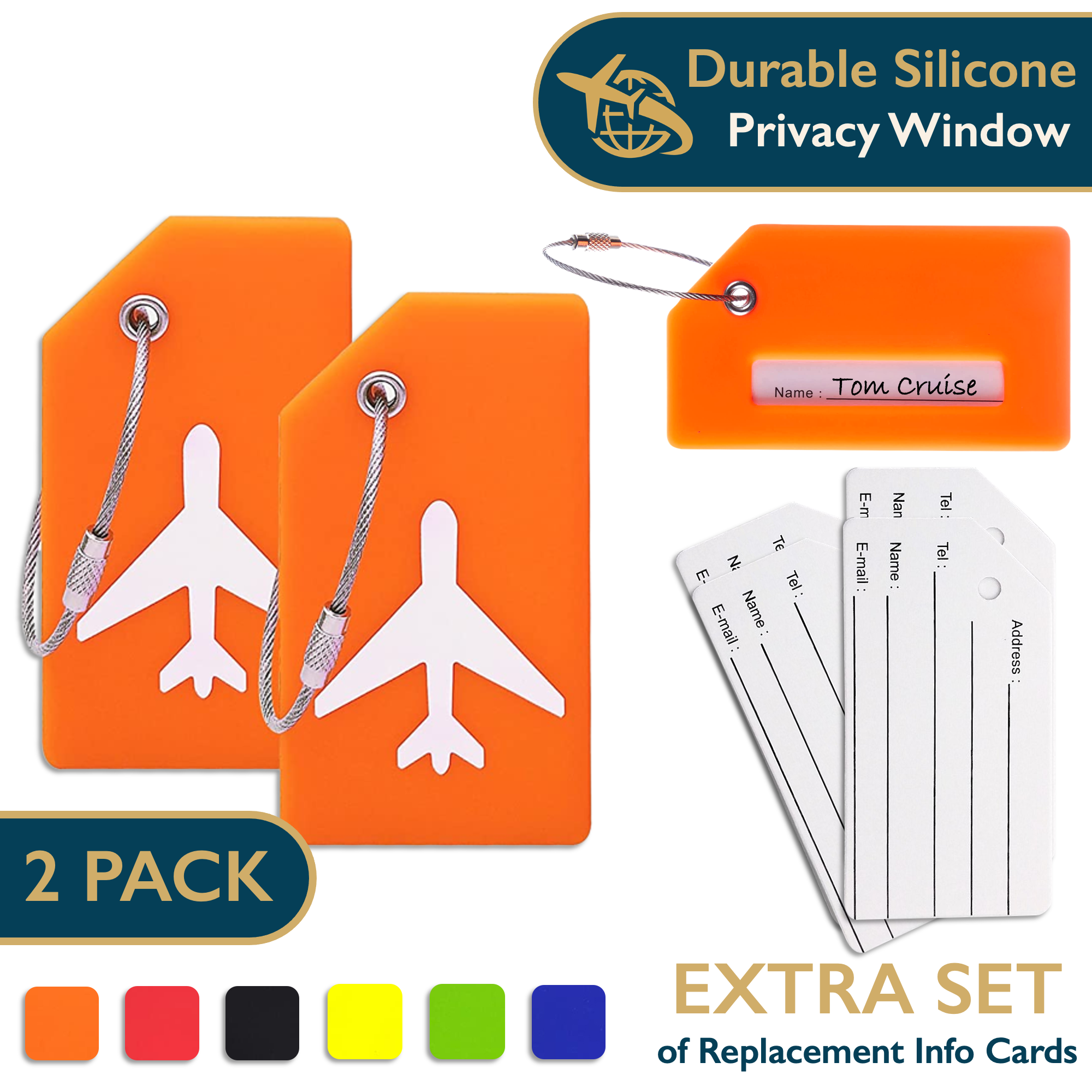 Silicone Luggage Tags