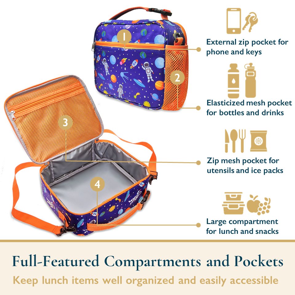 Thumbnail: ComfiTime Lunch Bag for Kids – Insulated Lunch Box for Girls and Boys