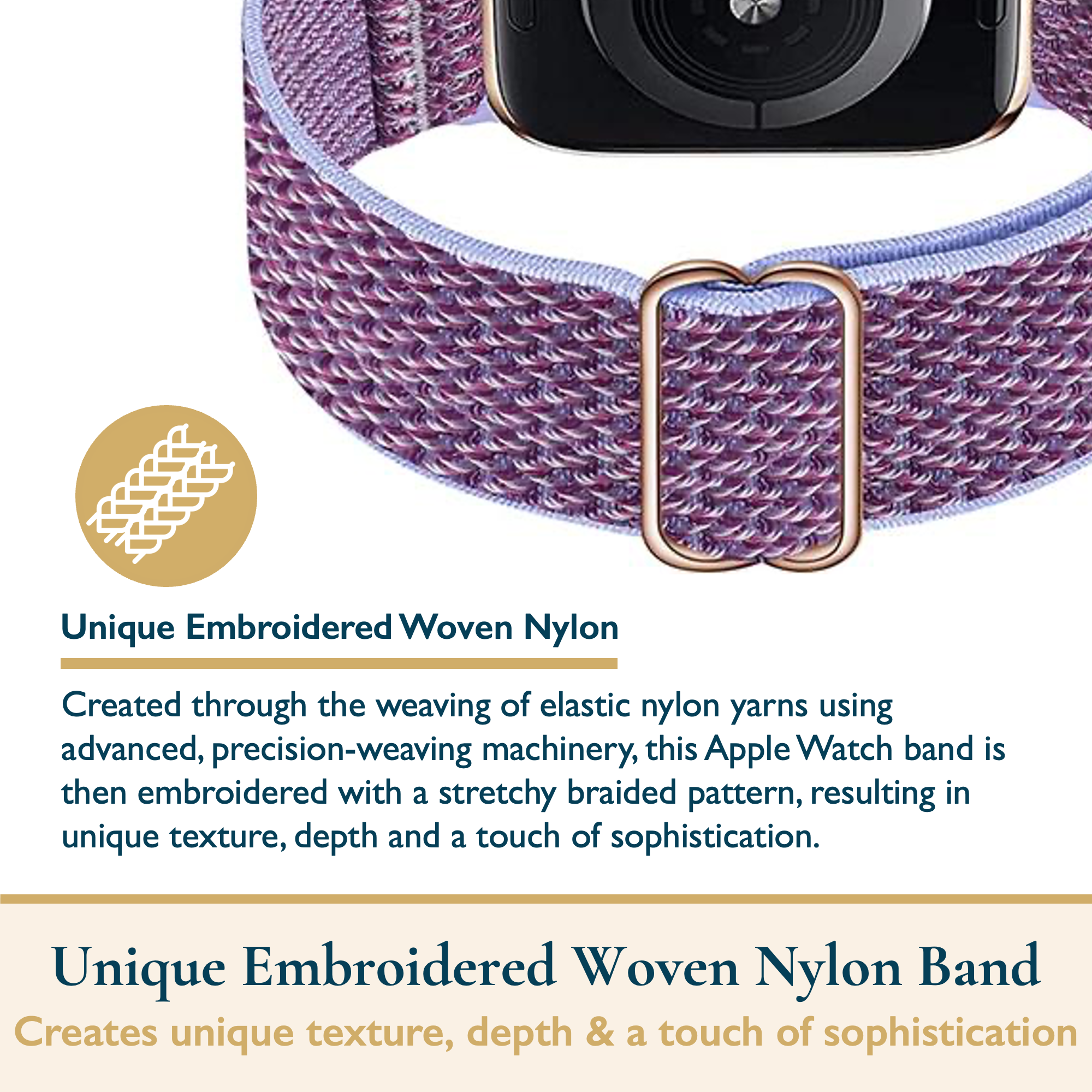 thumbnail image 3 of ComfiTime Correa Deportiva de Nailon Elástica para Apple Watch 38/40/41/42/44/45 mm, Hombres y Mujeres, Transpirable Solo Loop, para Series SE 9 8 7 6 5 4 3 2 1, 3 of 13
