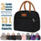 Thumbnail: Insulated Lunch Bag for Women, Large Capacity Cooler Box