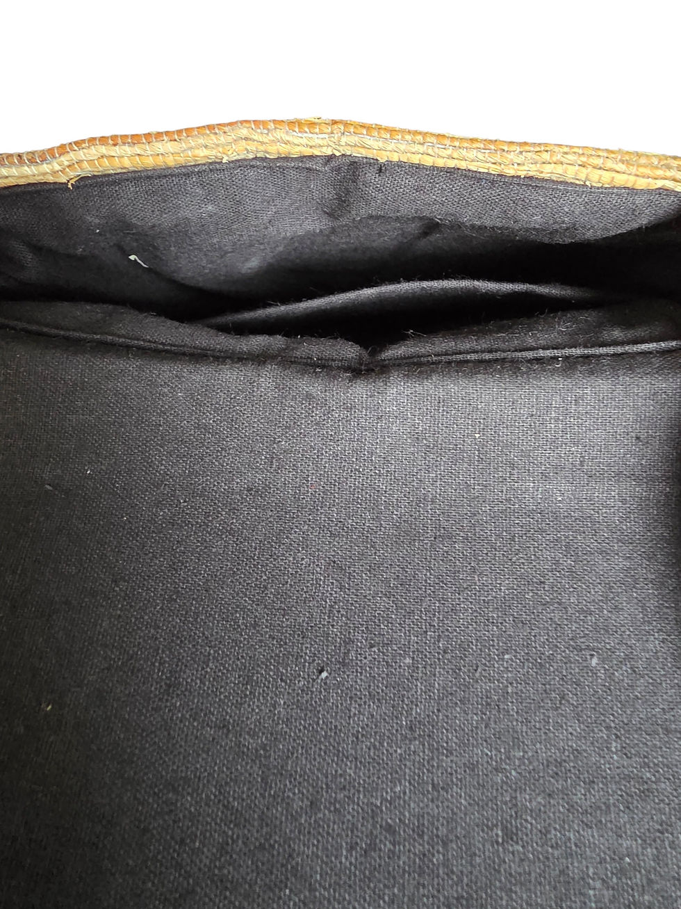 Thumbnail: Mobile Sling Bag - Black and maroon Ikkat 