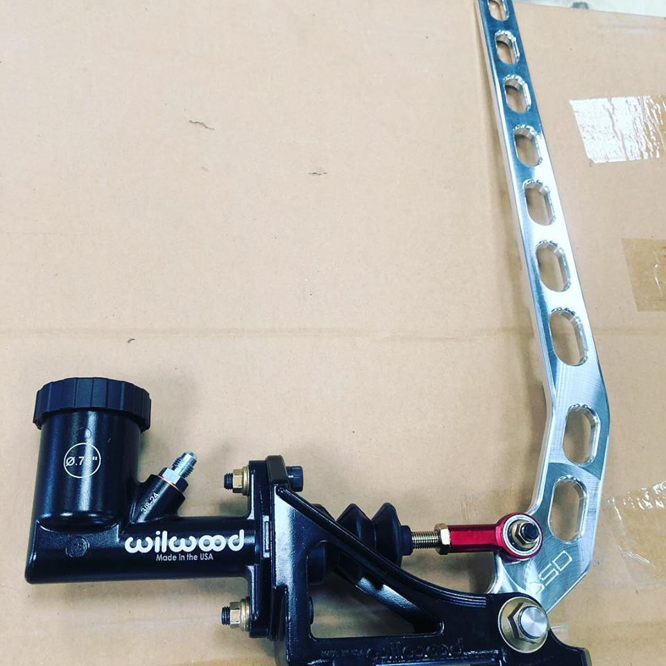 新品 油圧 サイド ブレーキ レバー 銀 アルミ削り出し wilwood ウィル