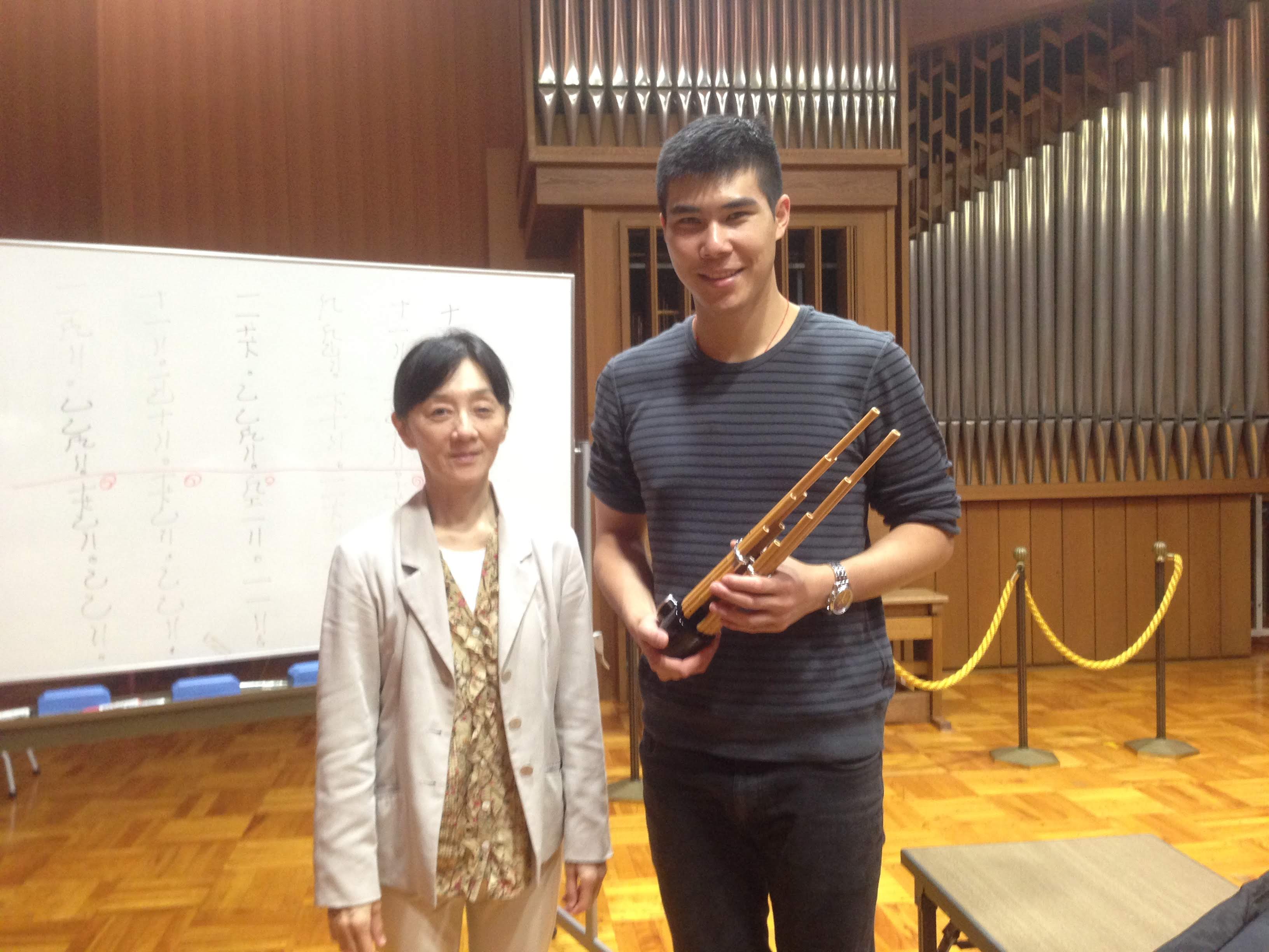 With Mayumi Miyata sensei at The Kunitachi College of Music