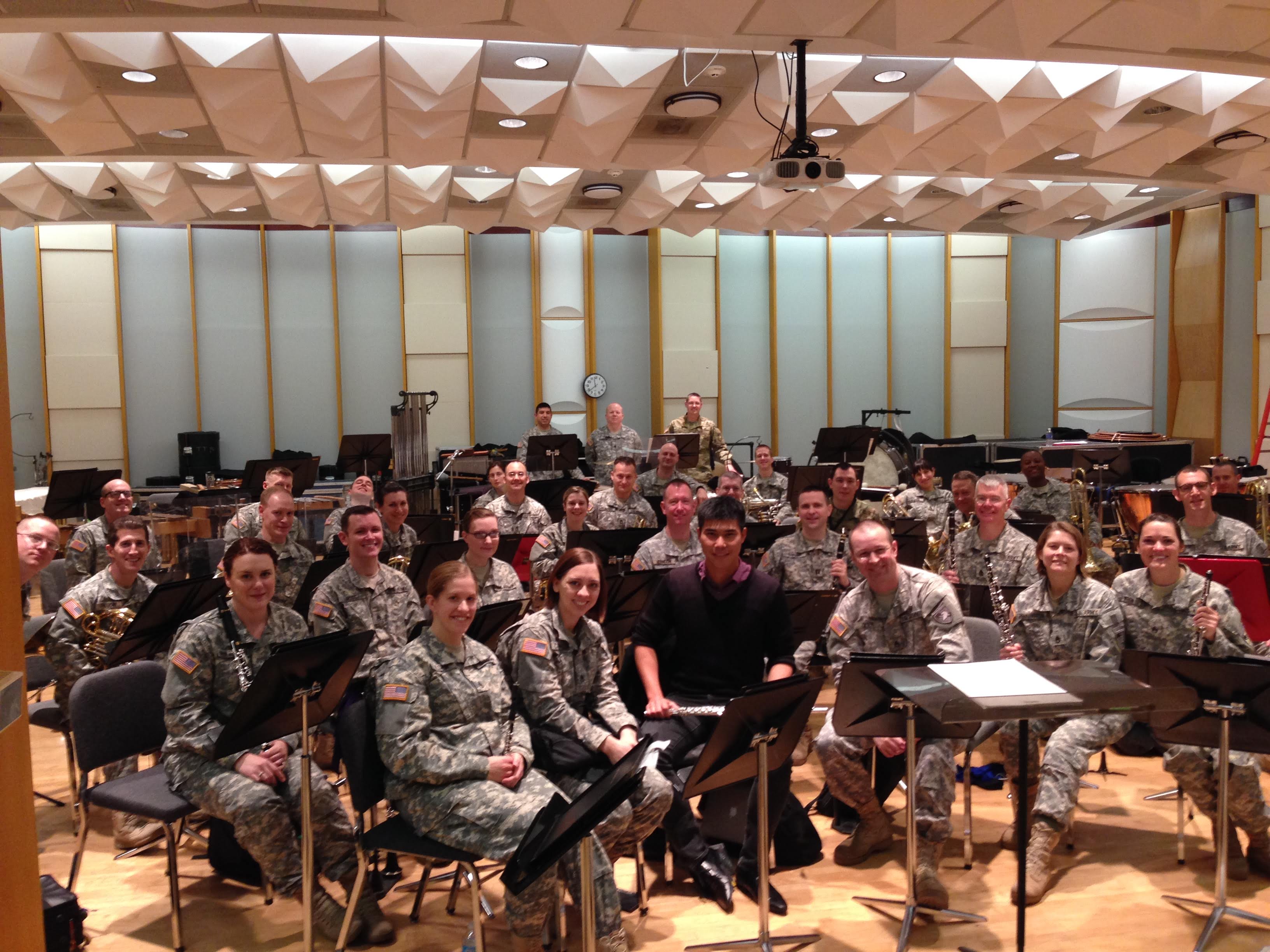 Invitational visit and rehearsal with the wonderful West Point Band in New York