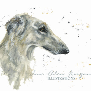 watercolour dog portraits