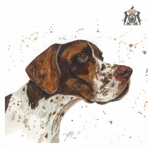 watercolor dog painting