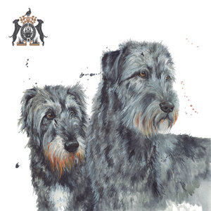 dog in watercolour artist