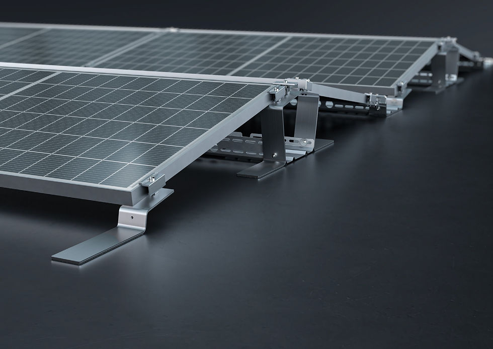 Ost/West-Aufständerung COMPACTFLAT S10 PLUS – effiziente Flachdachnutzung mit doppelter Modulaufstellung und geprüfter Sicherheit – MJM Werkzeugvertrieb