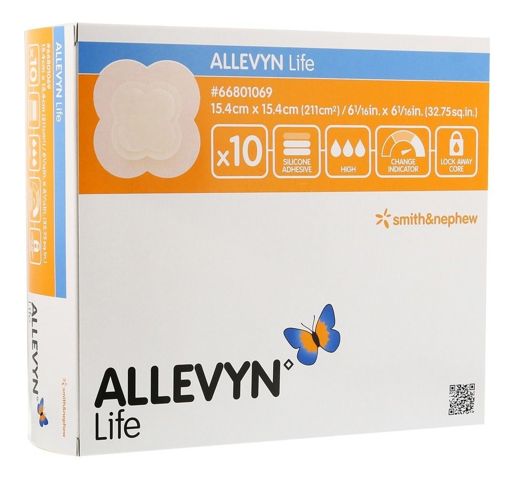 Allevyn Life 15.4cmx15.4cm Caja x 10 Unidades