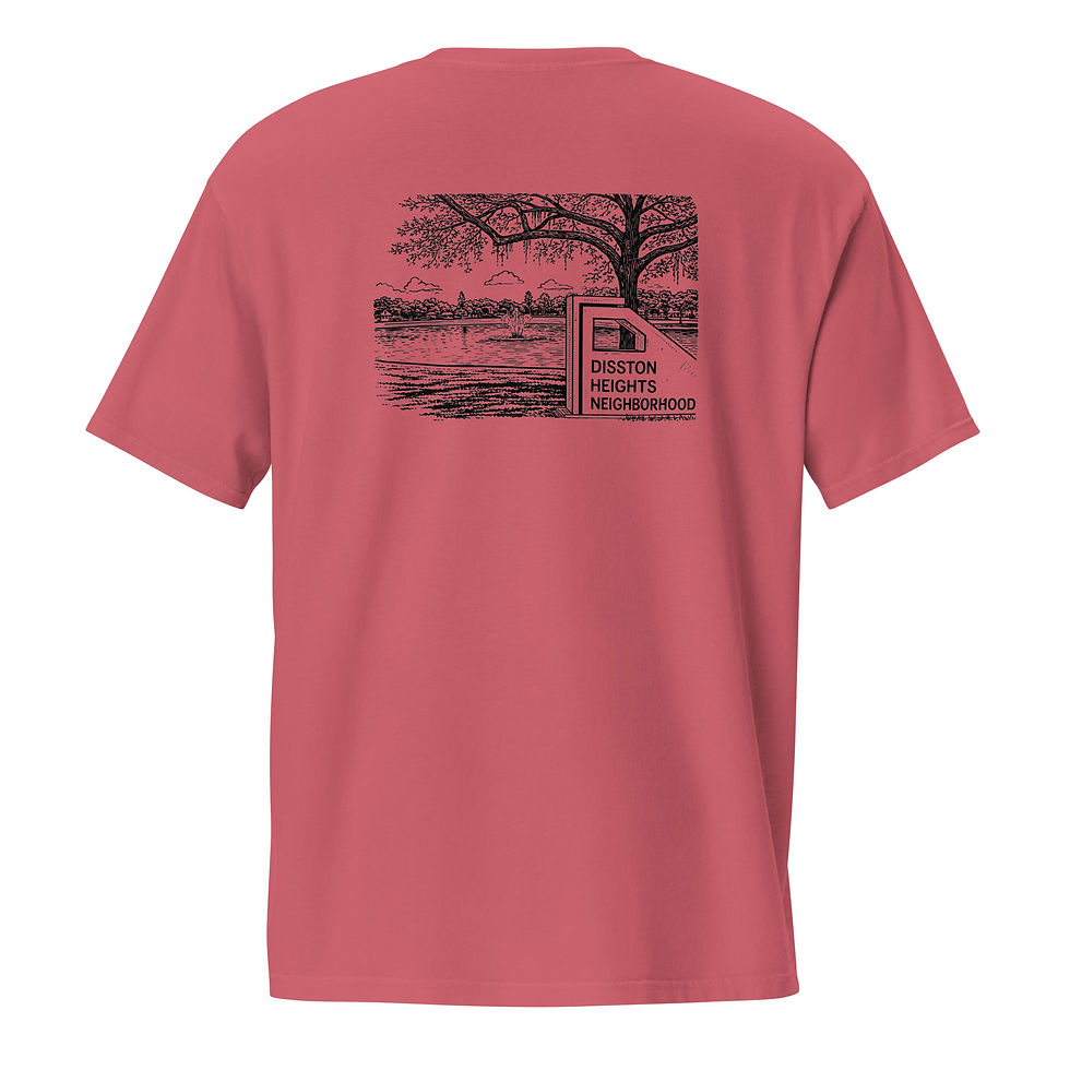 Thumbnail: Unisex garment-dyed pocket t-shirt