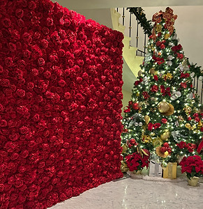 Red Flowerwall Holiday Valentines Day Backdrop. JPG.JPG