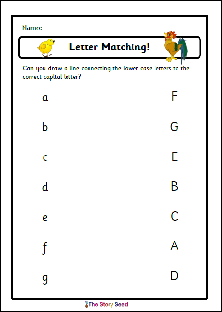 Capital & Lower Letters - matching
